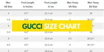 gucci ace sneakers size chart|gucci shoe size to us.